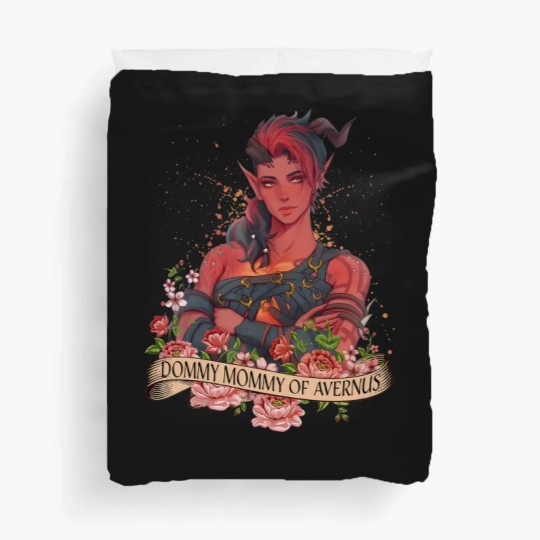 Discover Karlach Dommy Mommy of Avernus Boho  Duvet Covers, Baldur's gate 3 merch Duvet Covers, Video games Duvet Covers