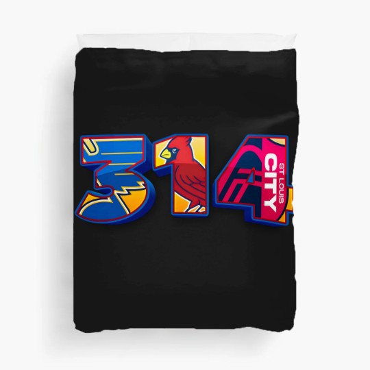 Discover Area Code St. Louis STL 314 Duvet Covers