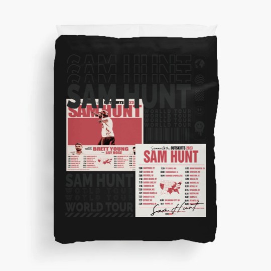 Discover Sam Hunt Music Duvet Covers 90s Y2K Merch Vintage Duvet Covers