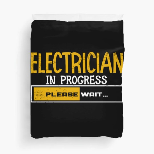 Discover Electrician Apprentice Loading Journeyman Duvet Covers