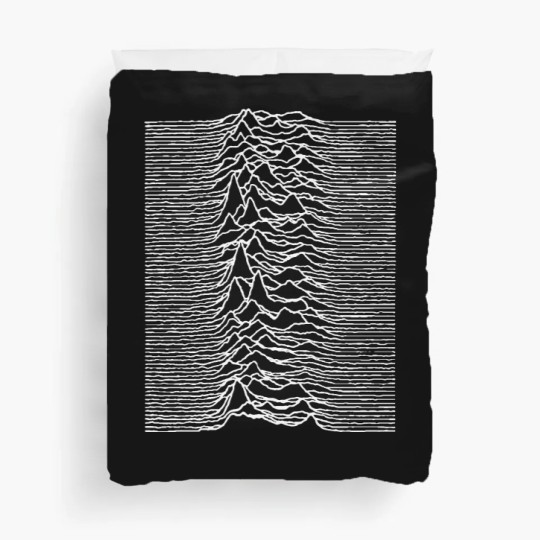 Discover division unknown pleasures albums Song Lyrics Logo Duvet Covers