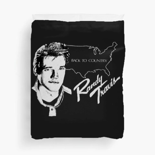 Discover Randy Travis Back to Country 80s Tour Size Medium Duvet Covers