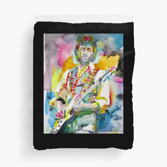 Discover ERIC CLAPTON watercolor portrait .2 - Eric Clapton - Duvet Covers