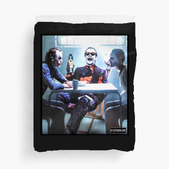 Discover Joker Evolution Heith Ledger Jack Nicholson Jared Leto Duvet Covers