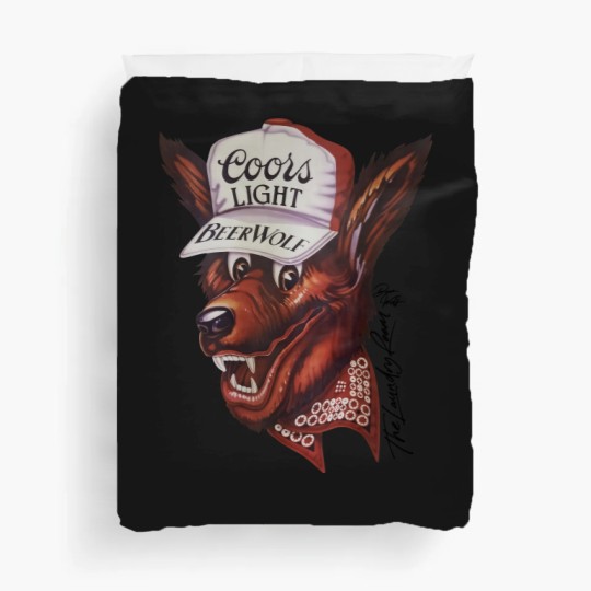 Discover Beer Wolf Oversized Duvet Covers - White