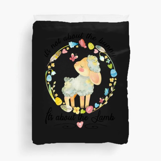 Discover Christian Easter Not About The Bunny Floral Lamb Duvet Covers