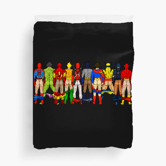 Discover Superhero Butts LV Duvet Covers