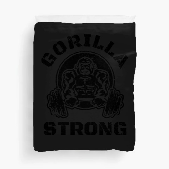 Discover GORILLA STRONG Gym Duvet Covers, Workout Duvet Covers, Gorilla Duvet Covers
