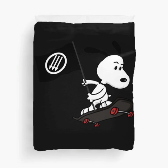 Discover Antifa anti-fascist dog Duvet Covers