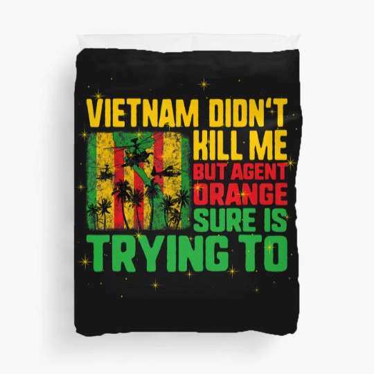 Discover Vietnam Veterans Day Orange Agent Victims Retired Soldiers Duvet Covers