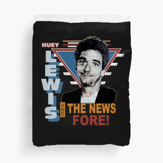 Discover Vintage 1986 Huey Lewis and the News Pop Rock Duvet Covers