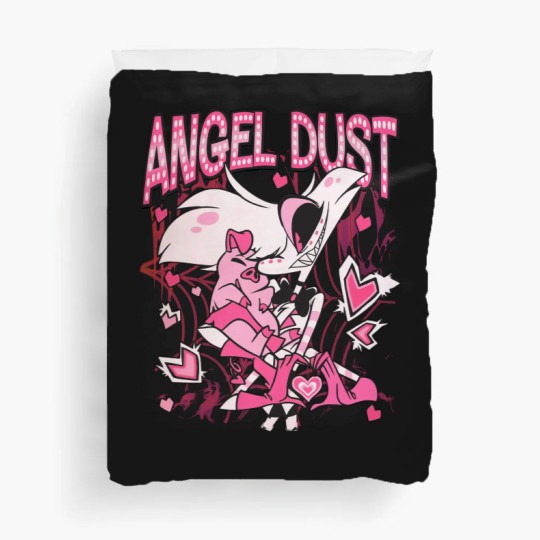 Discover Hazbin Hotel Angel Dust And Fat Nugget Cute Duvet Covers