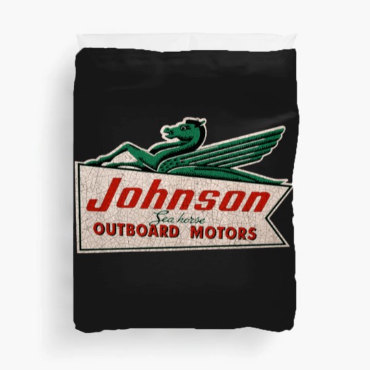 Discover JOHNSON VINTAGE OUTBOARD MOTORS USA Duvet Covers