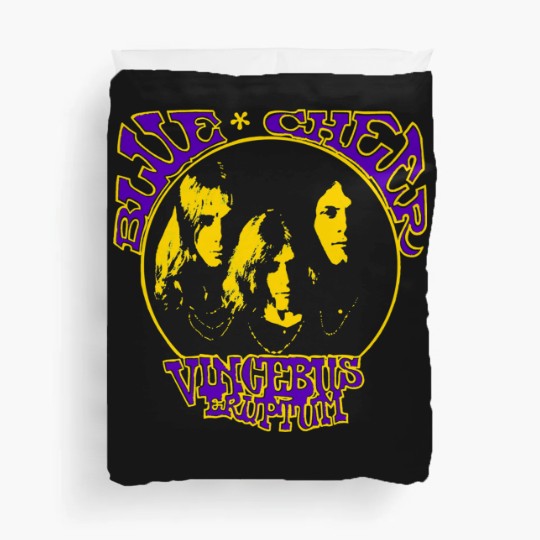 Discover Blue Cheer Cream Band Duvet Covers
