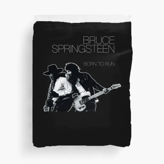 Discover Bruce Springsteen Born To Run Black Duvet Covers