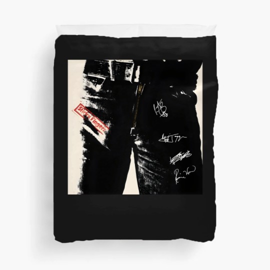 Discover Sticky Fingers album vintage Duvet Covers