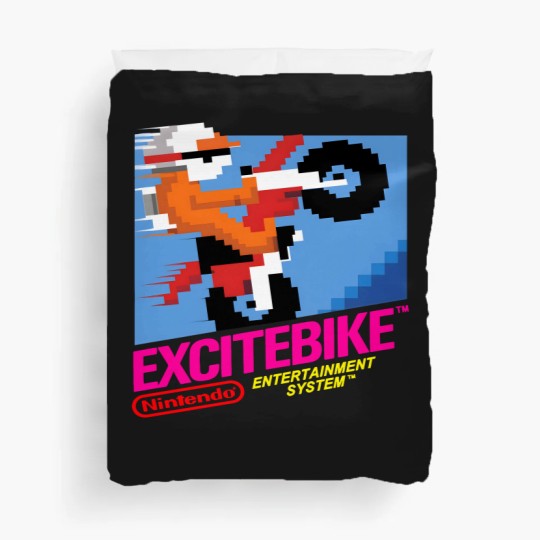 Discover NES Excitebike Transparent Duvet Covers