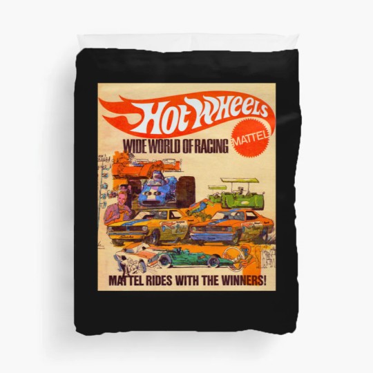 Discover Hot Wheels Vintage Wide World of Racing Duvet Covers