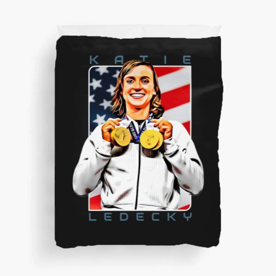 Discover Katie Ledecky The Hero - Athlete - Duvet Covers