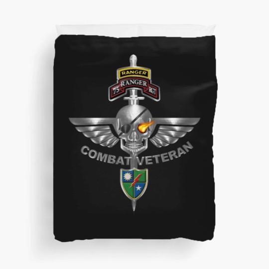 Discover 75th Ranger Regiment Combat Veteran Duvet Covers