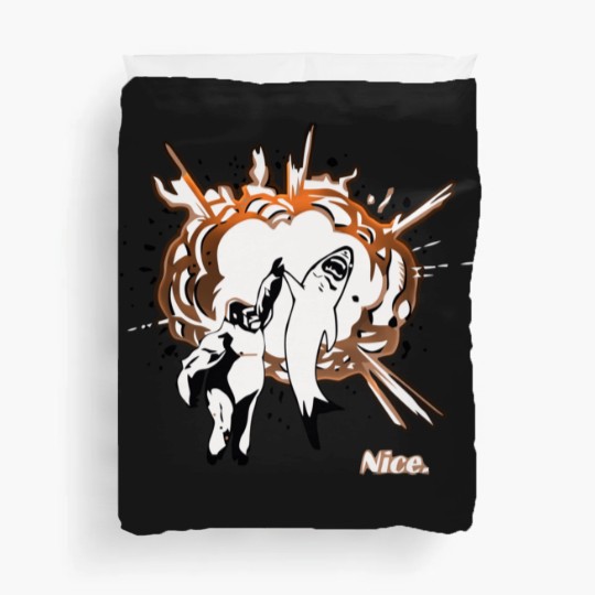 Discover Shark Gorilla Nice High Five Duvet Covers