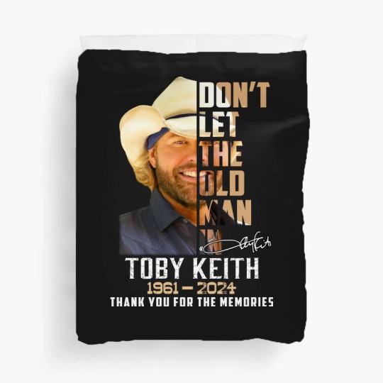 Discover Toby Keith Duvet Covers, In Memory Of Toby Keith 1961 2024 Duvet Covers, Toby Keith Honoring Duvet Covers
