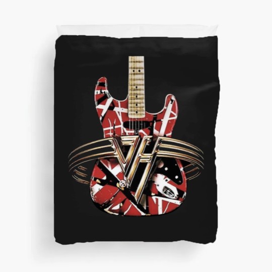 Discover red van guitar halen Duvet Covers