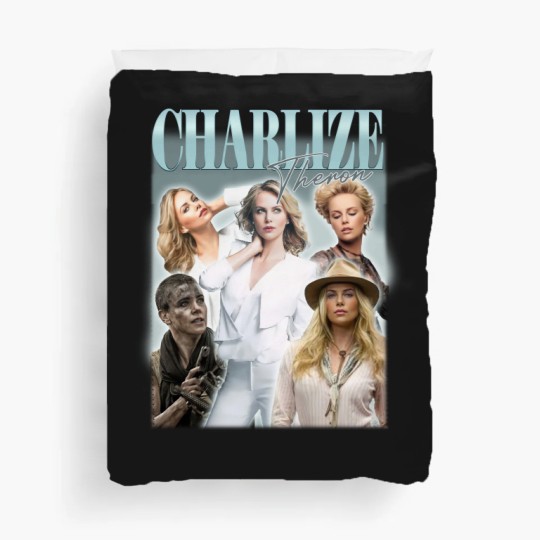 Discover Charlize Theron Vintage Bootleg Duvet Covers, Charlize Theron Vintage Graphic Duvet Covers