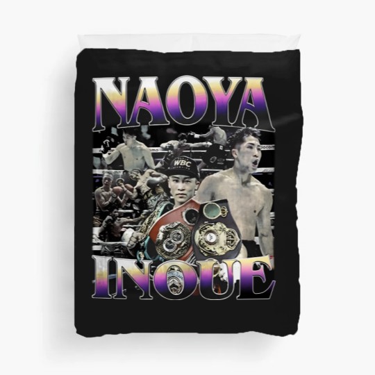 Discover Naoya Inoue, Boxing Duvet Covers, Classic 90s Graphic Duvet Covers, Unisex, Naoya Inoue Vintage Bootleg