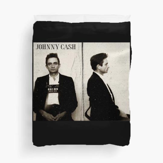 Discover Johnny Cash Mugshot Country Rock Duvet Covers. Johnny Cash