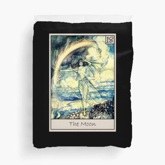 Discover Tarot - The Moon - Tarot - Duvet Covers