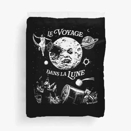 Discover A Trip To The Moon Le Voyage Dans La Lune 1902 Silent Film Unisex Classic Duvet Covers