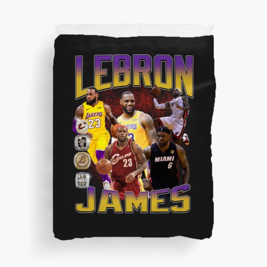 Discover Basketball Legend LeBron James Duvet Covers