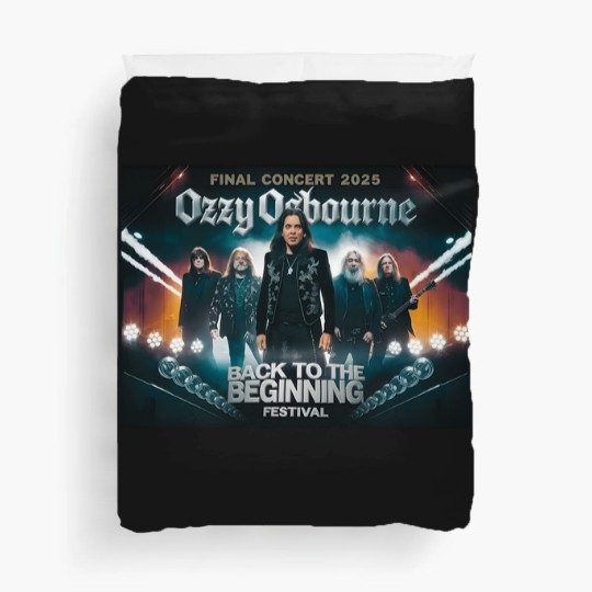 Discover Ozzy Osbourne Black Sabbath Final Concert 2025 Duvet Covers