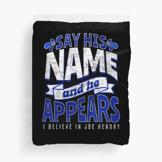 Discover Joe Hendry Say His Name Duvet Covers - Funny Wrestling Graphic Inspired by Joe Hendry for Fans