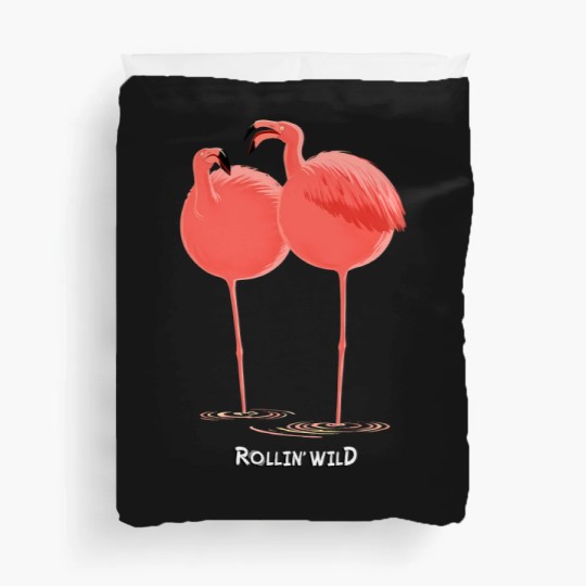 Discover Rollin' Wild - Flamingos Duvet Covers