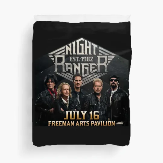 Discover New Night Ranger 2024 Tour Short Sleeve Gift For Fan Duvet Covers