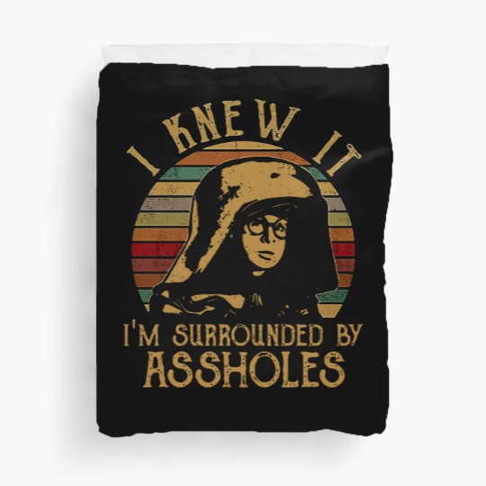 Discover Spaceballs Dark Helmet I Knew It Im Surrounded By Assholes Vintage Duvet Covers