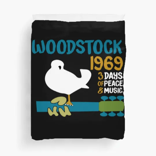 Discover woodstock 50th anniversary 1969 2020,Woodstock Duvet Covers,Woodstock 1969 ,Peace Love Bird - Woodstock - Duvet Covers