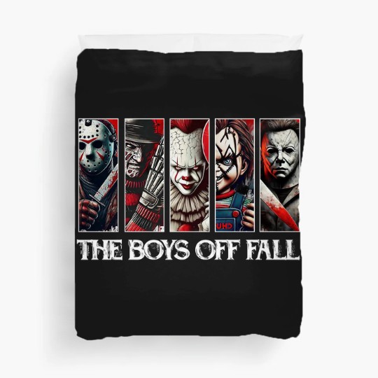 Discover The Boys Of Fall Duvet Covers, Halloween Horror Characters Duvet Covers, Friends Horror Characters Duvet Covers