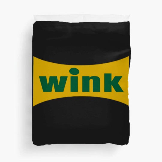 Discover Wink Grapefruit Flavored Soft Drink Soda Pop Logo Duvet Covers