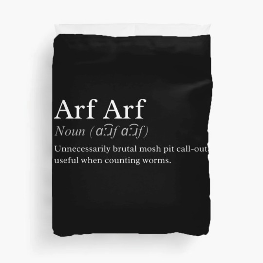 Discover Knocked Loose - Counting Worms _Arf Arf_ Definition  (1)(2)(3)(4)(5)(6)(7)(8)(9) Duvet Covers