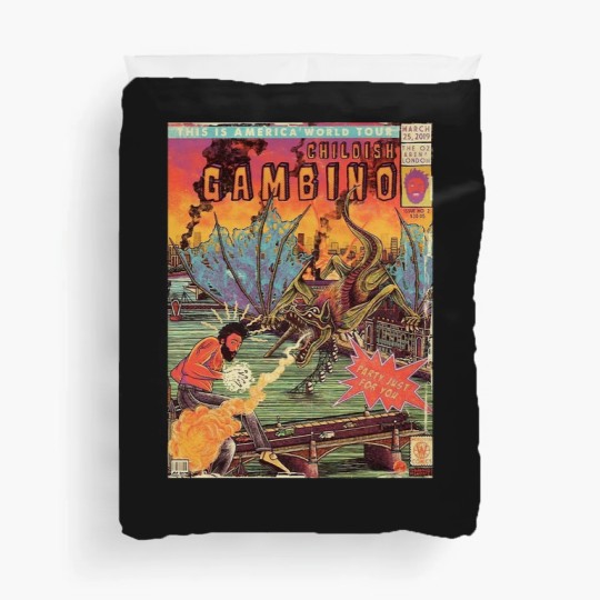 Discover Comic World Tour Gambino  Comic World Tour Gambino Duvet Covers