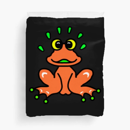 Discover Orange Frog Duvet Covers