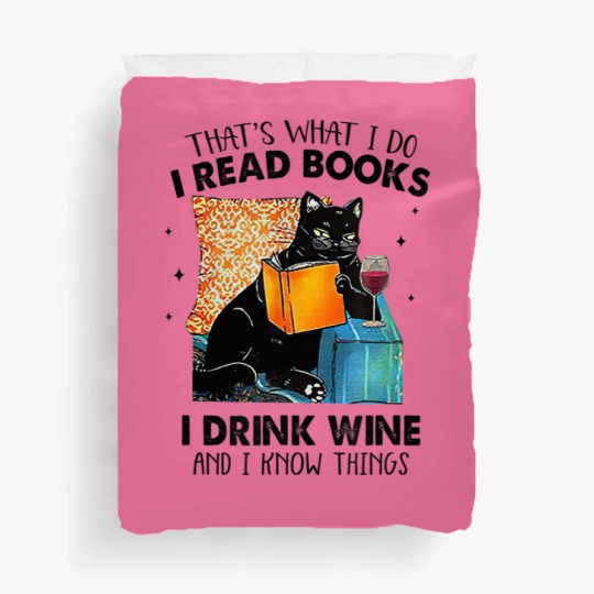 Discover I Read Books I Drink Wine & I Know Things Duvet Covers