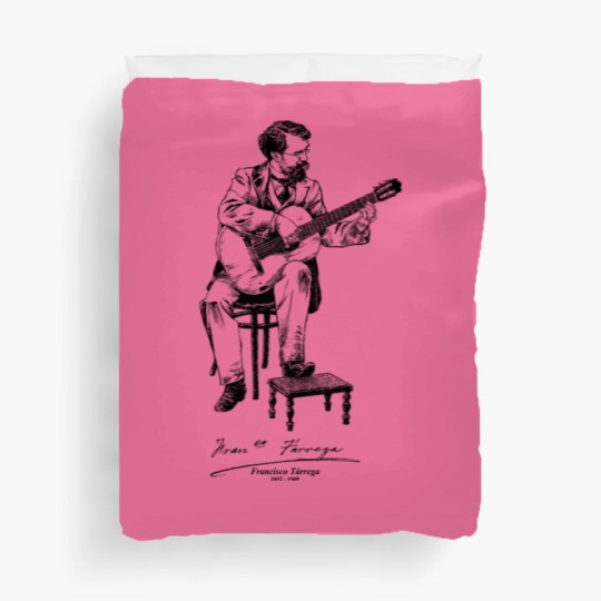 Discover Francisco Tárrega-Spanish-classical guitar-Music Duvet Covers