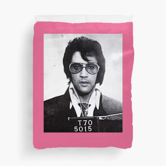 Discover Elvis Presley mugshot - Elvis Presley - Duvet Covers