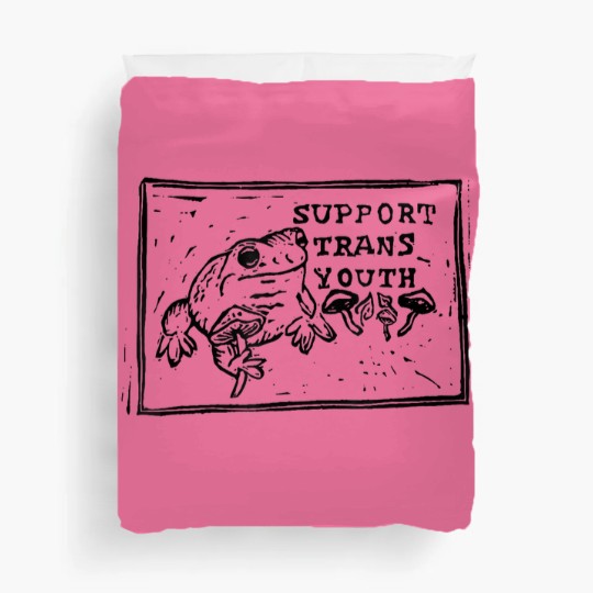 Discover Protect Trans Youth LGBT Quote Duvet Covers