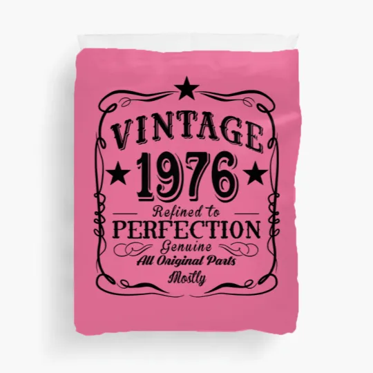 Discover Vintage 1976 Duvet Covers, 47th Birthday Gift, 47th Birthday Duvet Covers