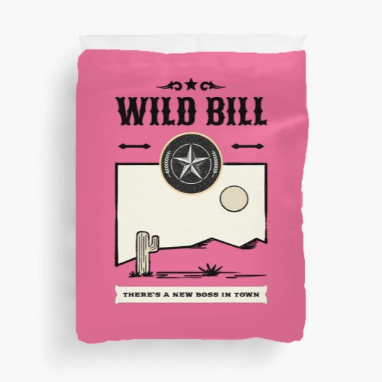 Discover Vintage Wild West Bill Poster Duvet Covers